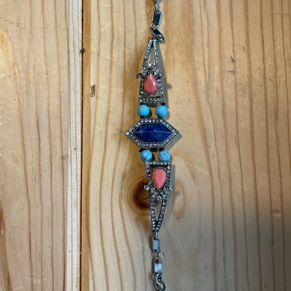 Chloe and Isabel Bracelet - flexible / multi colored stones